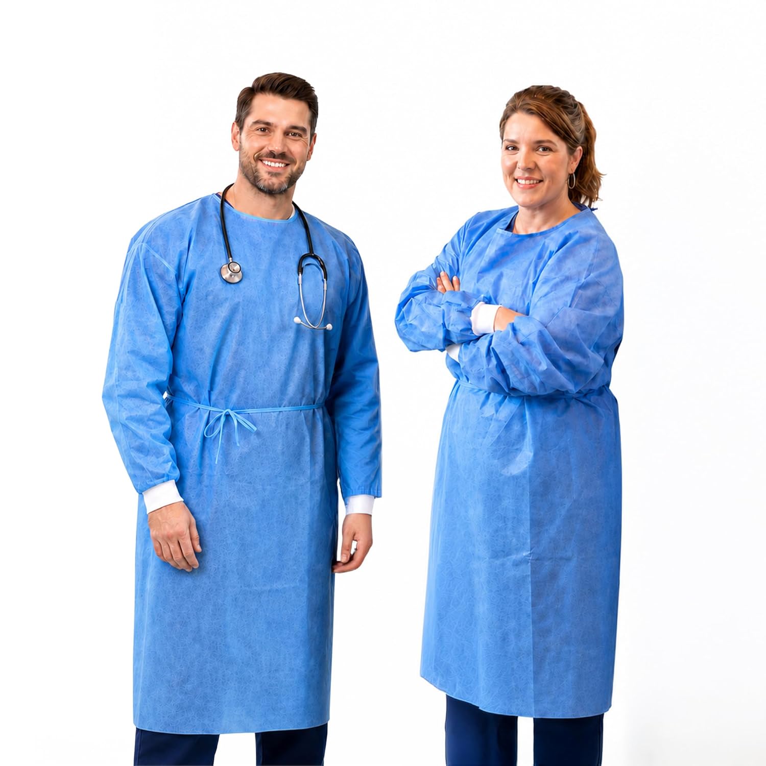 Medical Lab Gown - 3 Adet Tek Kullanımlık Kişisel Koruyucu