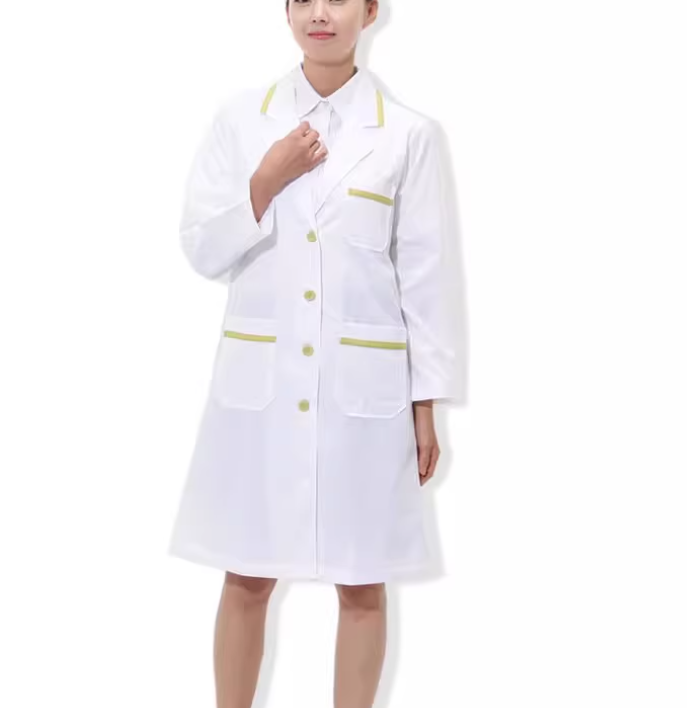 Medical Lab Gown - Doktor Üniforması Beyaz Elbise Erkek Kadın