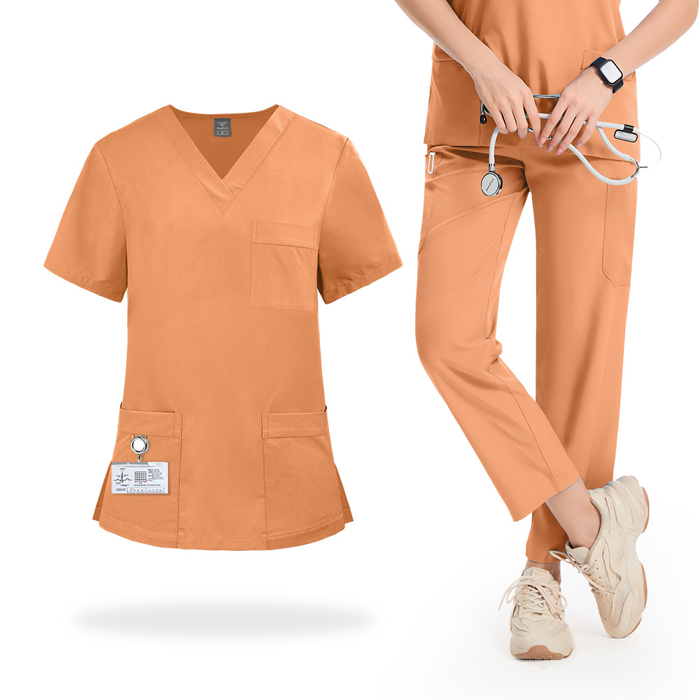 Medical Lab Gown - İnce Kısa Kollu Ameliyathane Çalışma Üniformaları