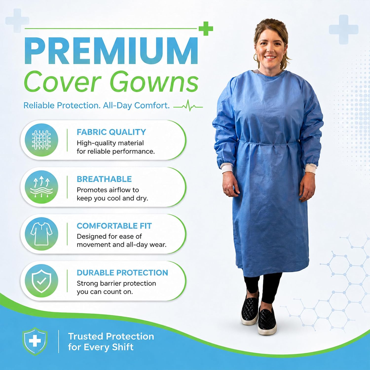3 Adet Tek Kullanımlık Kişisel - Medical Lab Gown incelemesi ve fiyatı